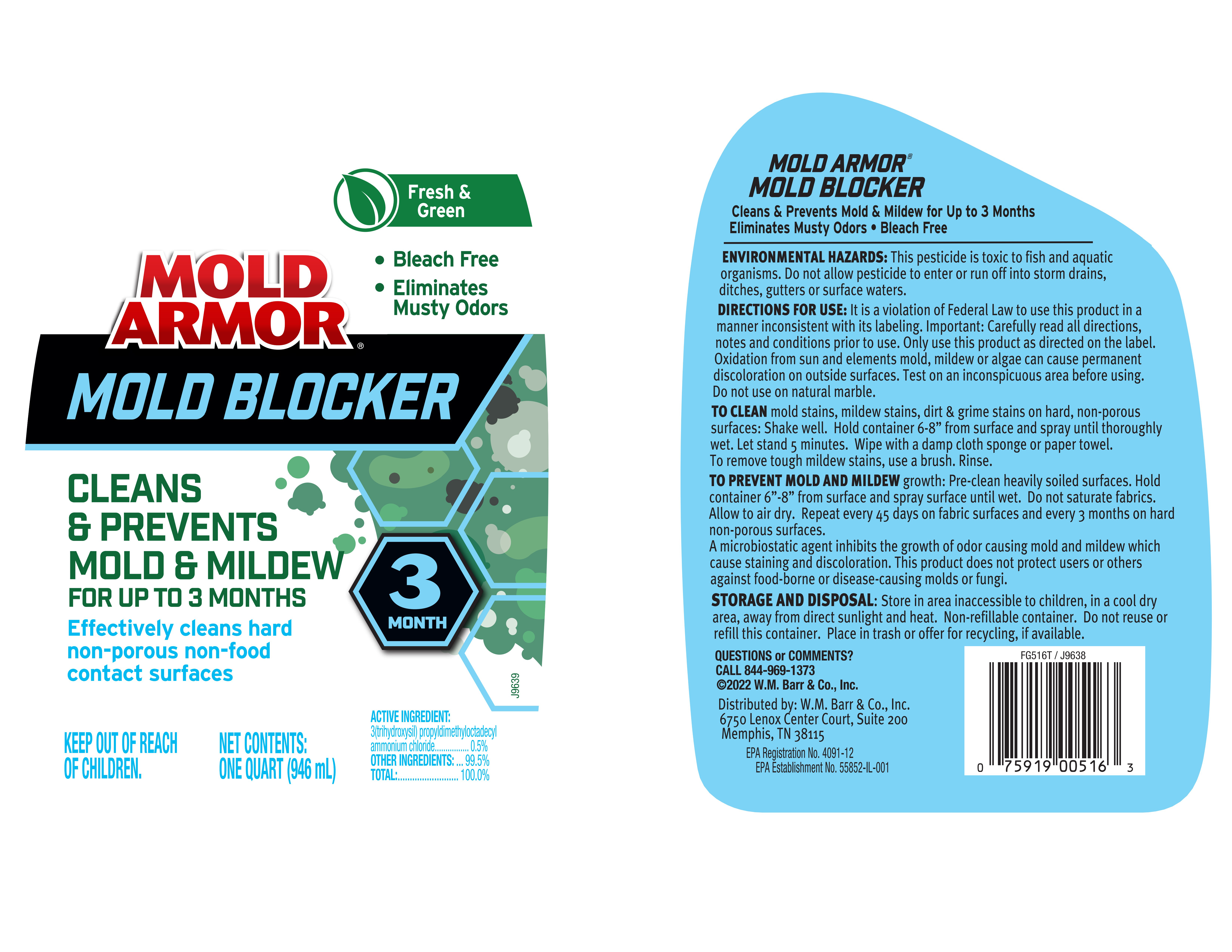 Mold Armor Allergen Neutralizer Spray #FG517 32 oz S6241