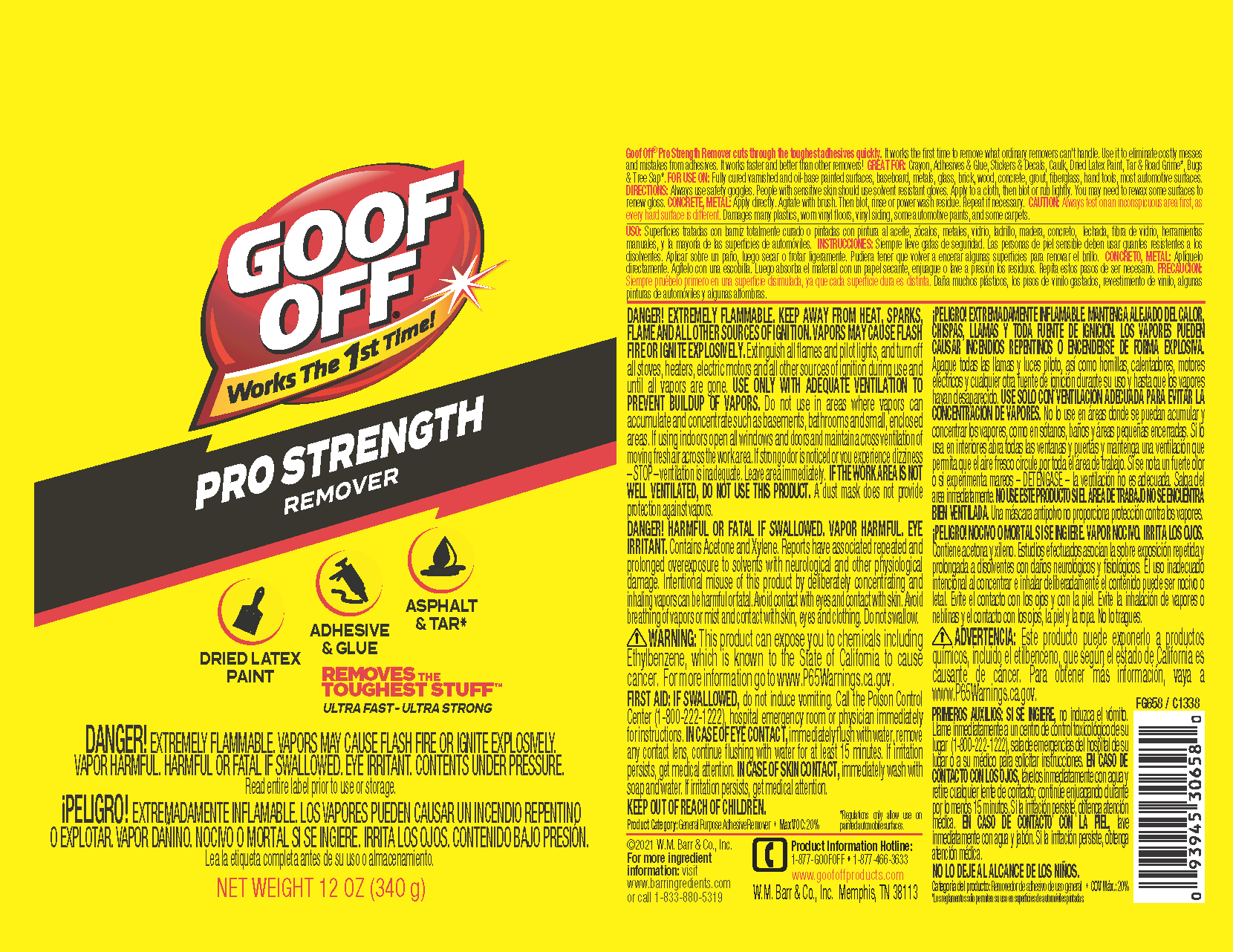 Goof Off Professional Strength Remover 