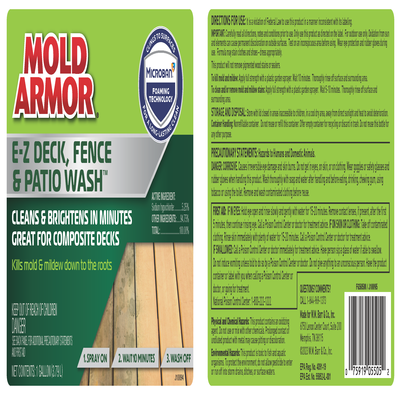 MOLD ARMOR Deck, Concrete & Driveway Wash Pressure Washer Concentrate, 1  Gallon - Mold Armor