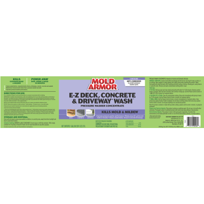 MOLD ARMOR Deck, Concrete & Driveway Wash Pressure Washer Concentrate, 1  Gallon - Mold Armor